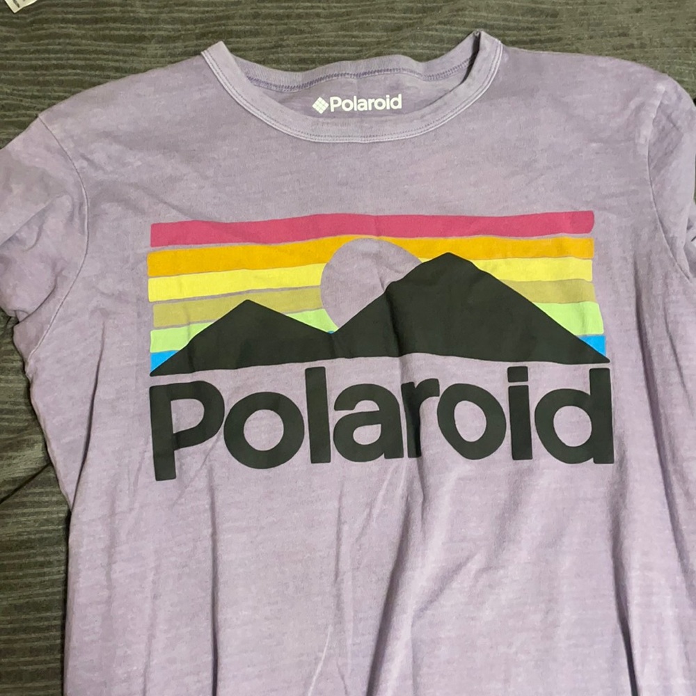 purple polaroid t-shirt